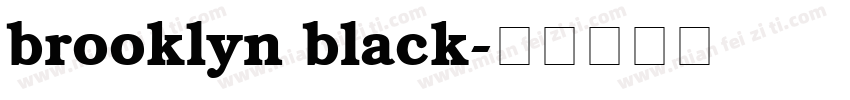brooklyn black字体转换